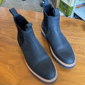 Nisolo Go-To Lug Chelsea Boot Black size 8.5 NWOB